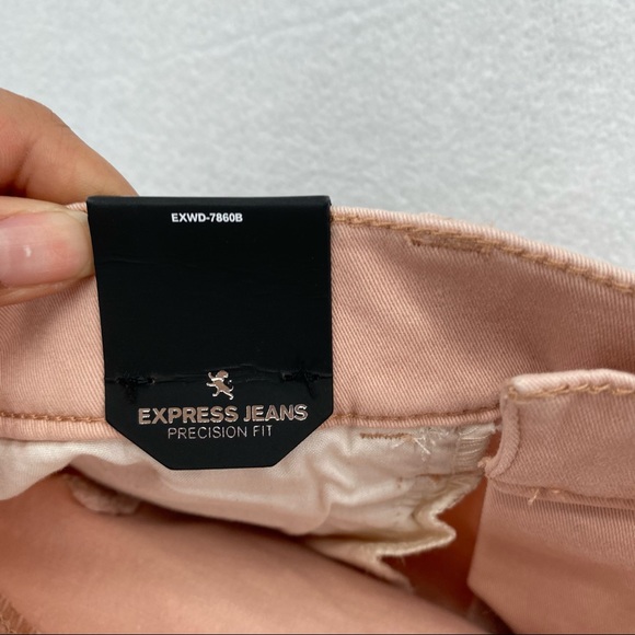 Express Stretch Pink Mid Rise Legging Skinny Jean - Picture 9 of 10